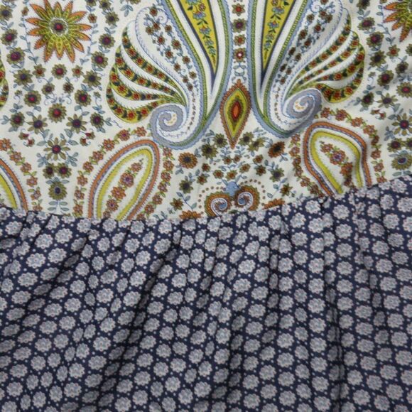 Band of Gypsies XS White Blue Orange Yellow Floral Boho Festival Dress - Picture 5 of 7